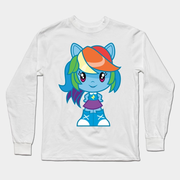 Equestria Girls Rainbow Dash Long Sleeve T-Shirt by CloudyGlow